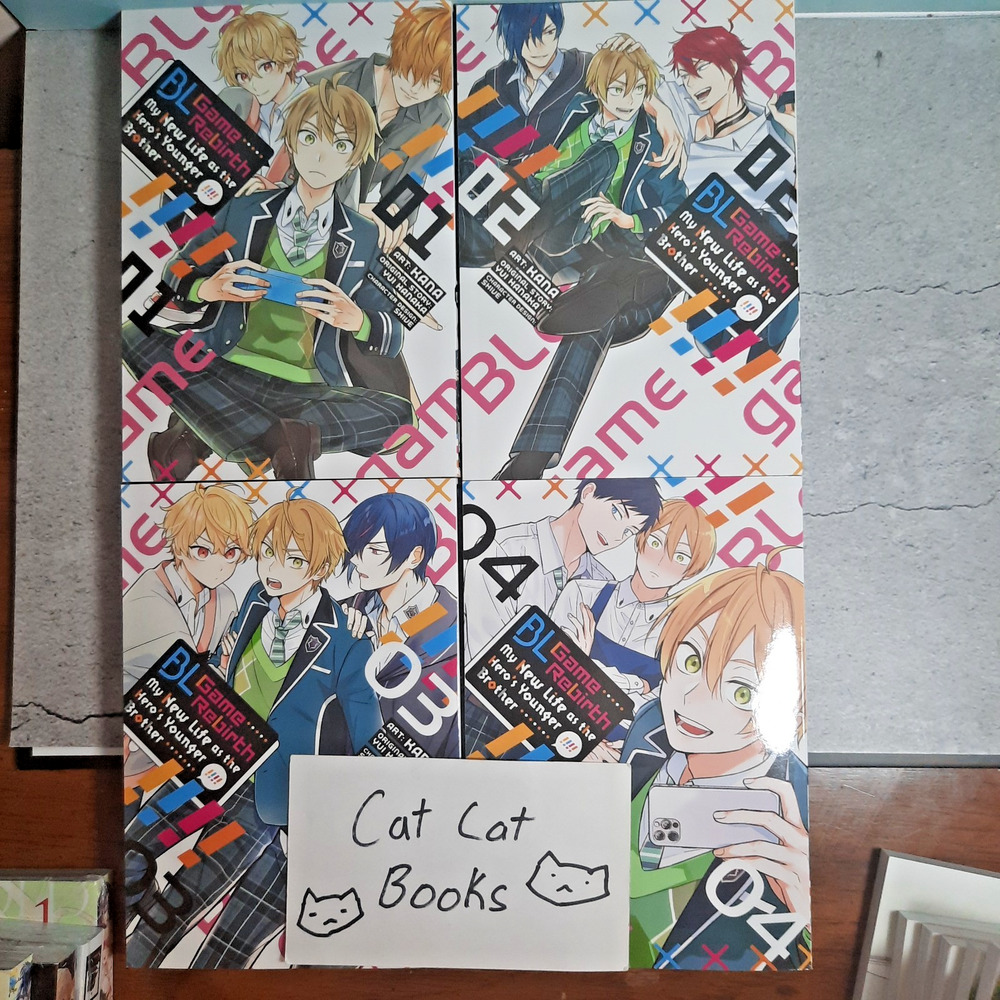 📚BL Game Rebirth Vol. 1-4 Official English Manga Bundle Seven Seas Yaoi